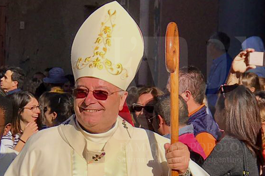 Card. Francesco Montenegro, Arcivescovo di Agrigento ( foto archivio settimanale diocesano  L'Amico del Popolo)