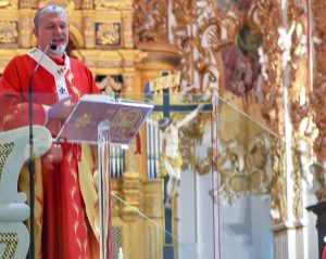 Mons. Alessandro Damiano, Arcivescovo di Agrigento (foto M.Palamenghi, Archivio L'Amico del Popolo)